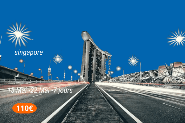 Meilleures offres de vols vers singapore